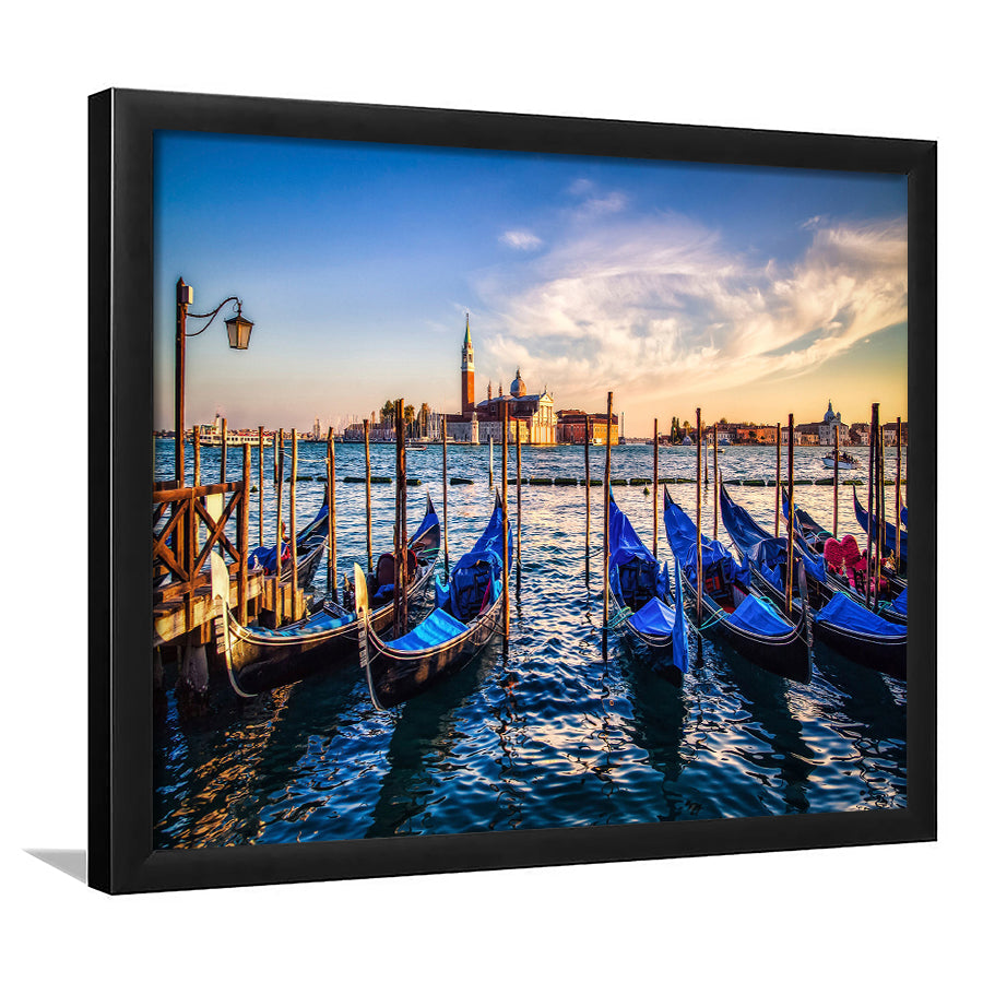 Gondola Print Venice Grand Canal Italy Framed Art Prints Wall Decor - Painting Art,Framed Picture,For Sale, Ready to hang