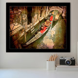 Gondola Print Venice Framed Art Prints Wall Art Decor, Framed Picture, Home Decor