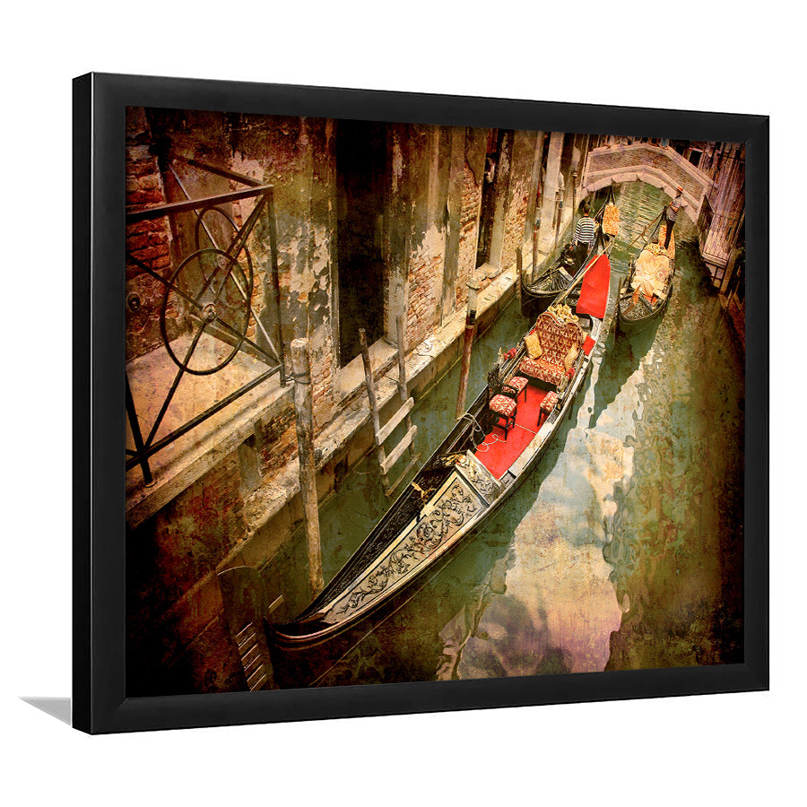 Gondola Print Venice Framed Art Prints Wall Art Decor, Framed Picture, Home Decor