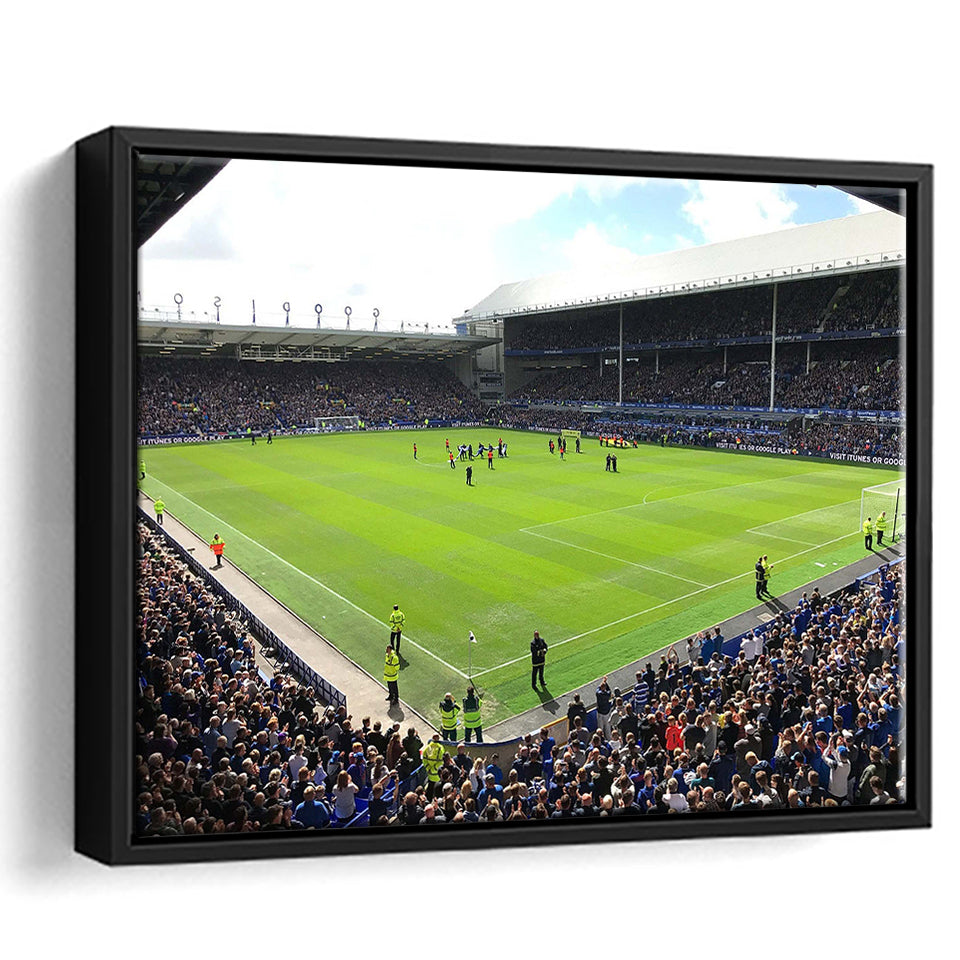 Goodison Park Stadium Framed Canvas Prints Everton Wall Art Football Stadium,Sport Stadium Art Prints, Fan Gift