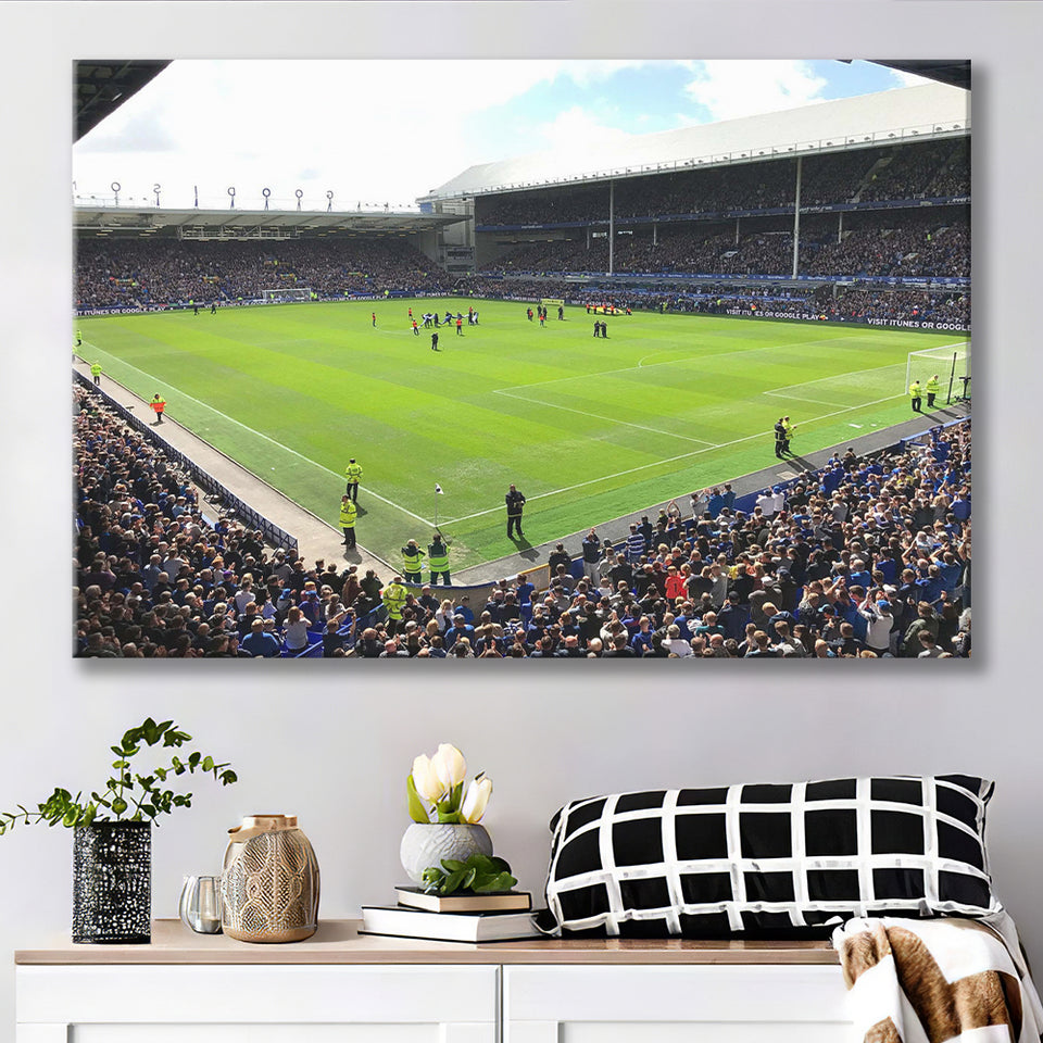 Goodison Park Stadium Canvas Prints Everton Wall Art Football Stadium,Sport Stadium Art Prints, Fan Gift, Wall Decor