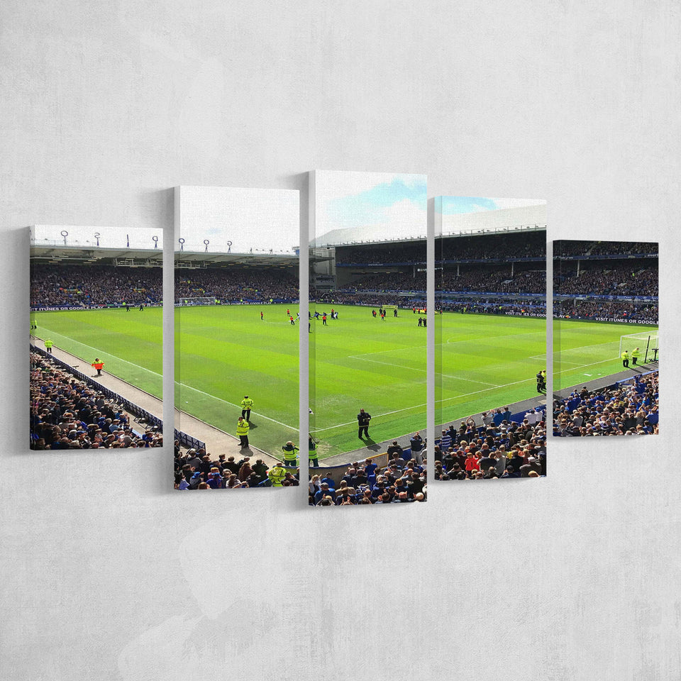 Goodison Park Stadium Canvas Prints Everton Wall Art Football Stadium,Multi Panels,Sport Stadium Art Prints, Fan Gift