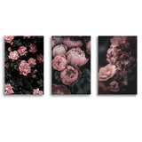 Gorgeous Pink Peonies Canvas Prints 3 Pieces Wall Art Decor - Painting Canvas, Multi Panel, Home Decor