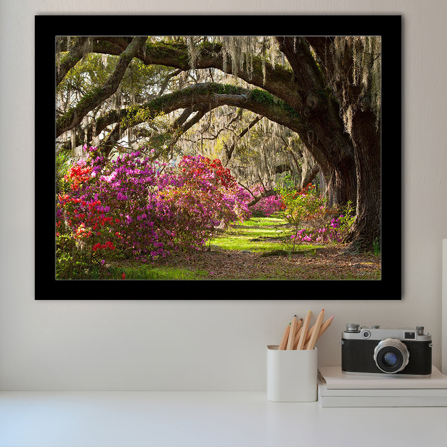 Gorgeous Summer Garden Under The Tree Framed Art Prints Wall Decor, Framed Picture, Large Art Prints