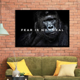 Gorilla Fear Is Not Real Quote Inspirational Motivation Art Framed Art Prints Wall Decor - Painting Prints,Wall Art, Framed Picture