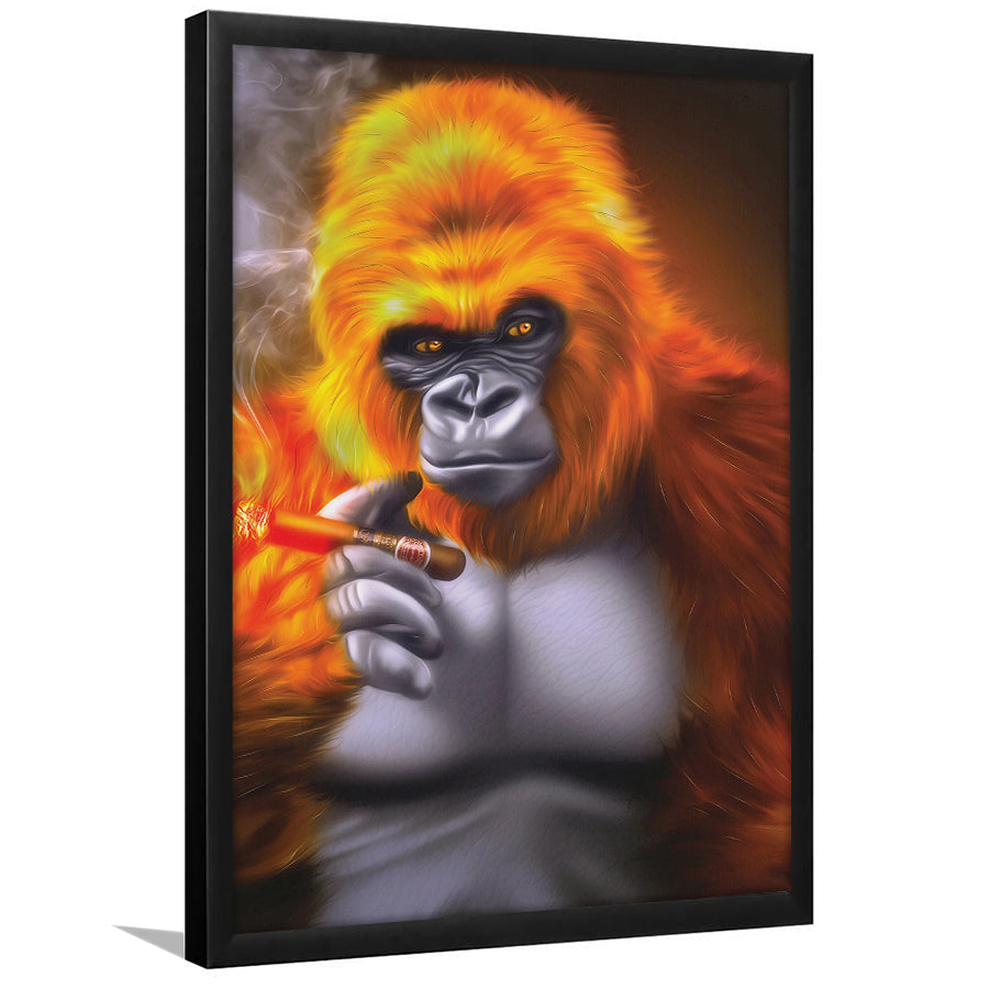 gorilla smoking cigarette Art Print" Poster for Sale by verypeculiar A #gorilla seen smoking had