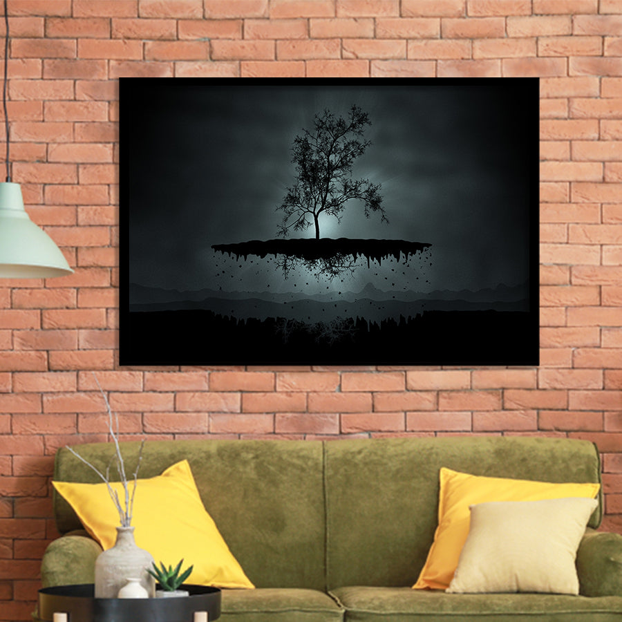 Gothic Theme Canvas Art, Dark Gothic Framed Art Prints Wall Decor, Framed Picture, Large Art Prints