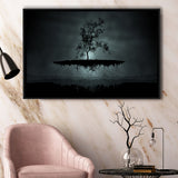 Gothic Theme Canvas Art, Dark Gothic Framed Canvas Prints Wall Art, Floating Frame, Large Canvas Home Decor