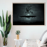Gothic Theme Canvas Art, Dark Gothic Framed Canvas Prints Wall Art, Floating Frame, Large Canvas Home Decor