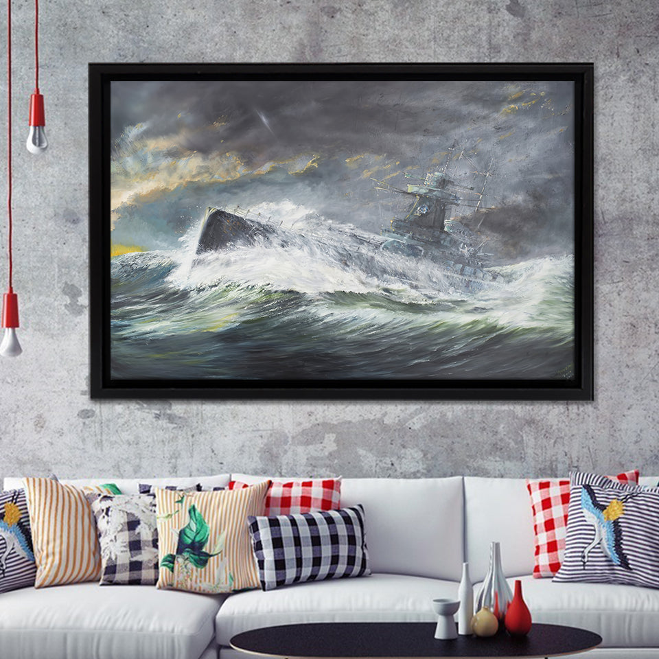Fira Santorini South Aegean Greece Framed Canvas Prints Wall Art - Painting Canvas, Wall Decor, For Sale
