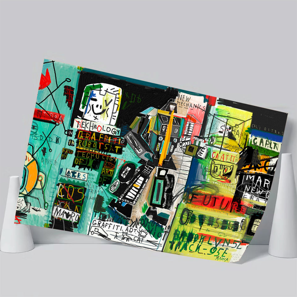 Graffiti Street Art Poster Prints Wall Art Decor, Unframe, Poster Art