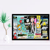 Graffiti Art Print Abstract Framed Art Prints Wall Art Decor, Framed Picture, Home Decor