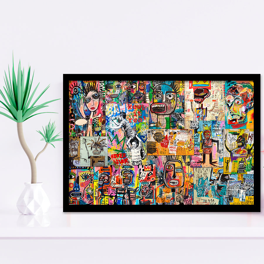 Graffiti Canvas Modern Graffiti Art Framed Art Prints Wall Art Decor, Framed Picture, Home Decor