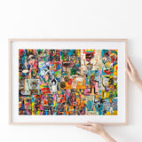 Graffiti Canvas Modern Graffiti Art Poster Prints Wall Art Decor, Unframe, Poster Art