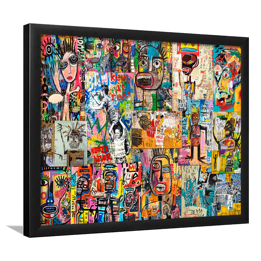 Graffiti Canvas Modern Graffiti Art Framed Art Prints Wall Art Decor, Framed Picture, Home Decor