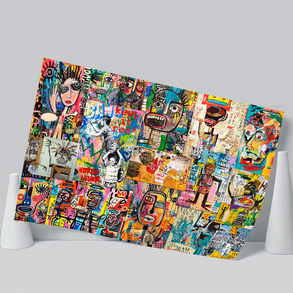 Graffiti Canvas Modern Graffiti Art Poster Prints Wall Art Decor, Unframe, Poster Art