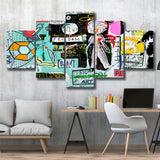 Graffiti Canvas Print Graffiti Abstract Art Large Canvas Prints Multi Panels Wall Art Prints Home Decor