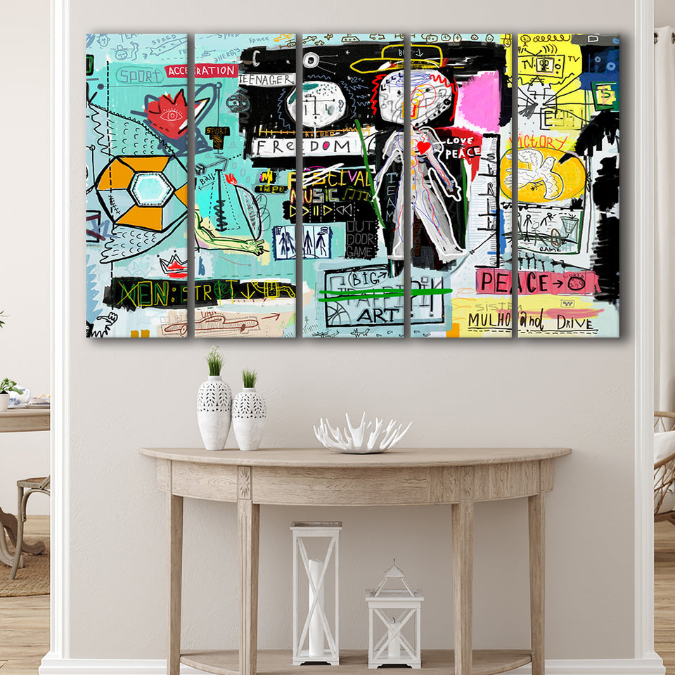 Graffiti Canvas Print Graffiti Abstract Art Extra Large Canvas Prints Multi Panels B Wall Art Prints Home Decor