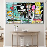 Graffiti Canvas Print Graffiti Abstract Art Extra Large Canvas Prints Multi Panels B Wall Art Prints Home Decor