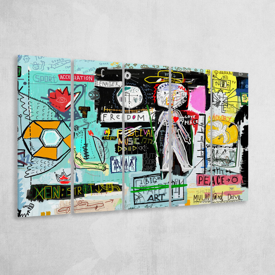 Graffiti Canvas Print Graffiti Abstract Art Extra Large Canvas Prints Multi Panels B Wall Art Prints Home Decor