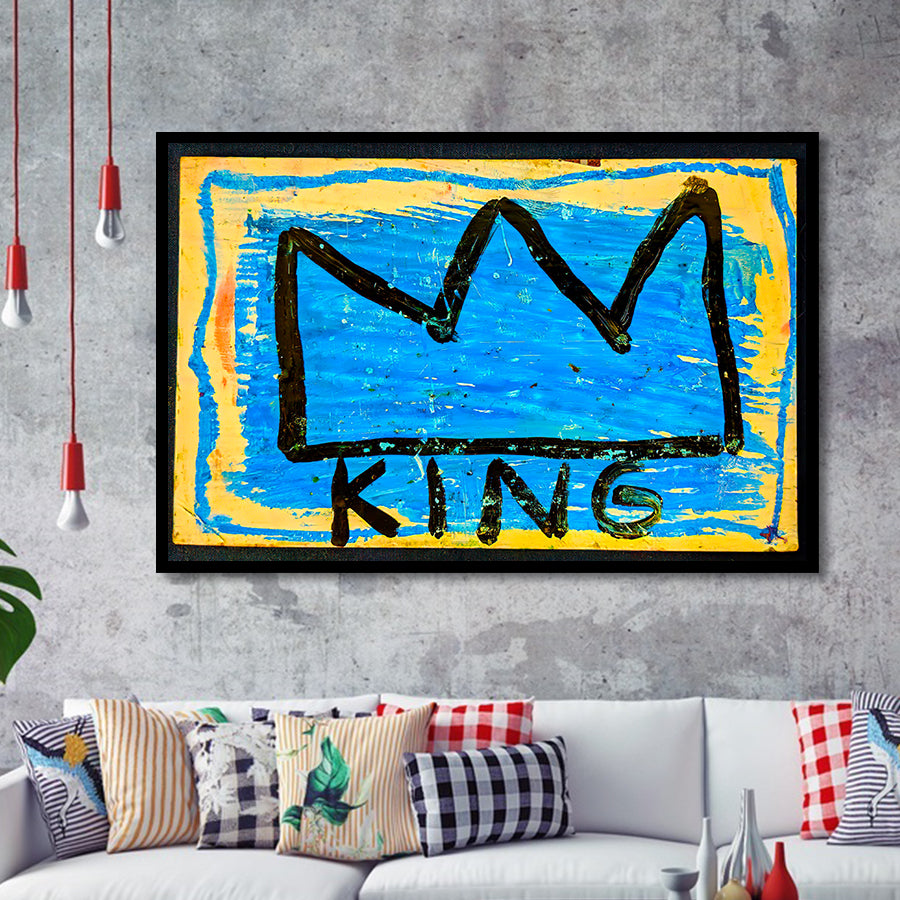 Graffiti Crown Large Wall Print Graffiti Framed Art Prints Wall Decor - Painting Art,Framed Picture,For Sale, Ready to hang