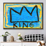 Graffiti Crown Large Wall Print Graffiti Landscape Canvas Prints Wall Art Home Decor - Painting Canvas, Ready to hang