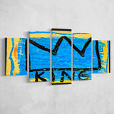 Graffiti Crown Large Wall Print Graffiti Large Canvas Prints Multi Panels Wall Art Prints Home Decor