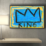 Graffiti Crown Large Wall Print Graffiti Landscape Canvas Prints Wall Art Home Decor - Painting Canvas, Ready to hang