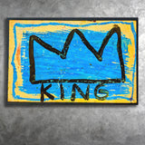 Graffiti Crown Large Wall Print Graffiti Landscape Canvas Prints Wall Art Home Decor - Painting Canvas, Ready to hang