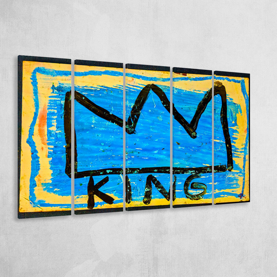 Graffiti Crown Large Wall Print Graffiti Extra Large Canvas Prints Multi Panels B Wall Art Prints Home Decor