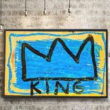 Graffiti Crown Large Wall Print Graffiti Landscape Canvas Prints Wall Art Home Decor - Painting Canvas, Ready to hang