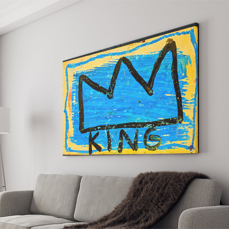 Graffiti Crown Large Wall Print Graffiti Landscape Canvas Prints Wall Art Home Decor - Painting Canvas, Ready to hang