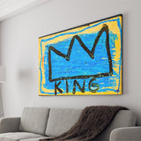 Graffiti Crown Large Wall Print Graffiti Landscape Canvas Prints Wall Art Home Decor - Painting Canvas, Ready to hang