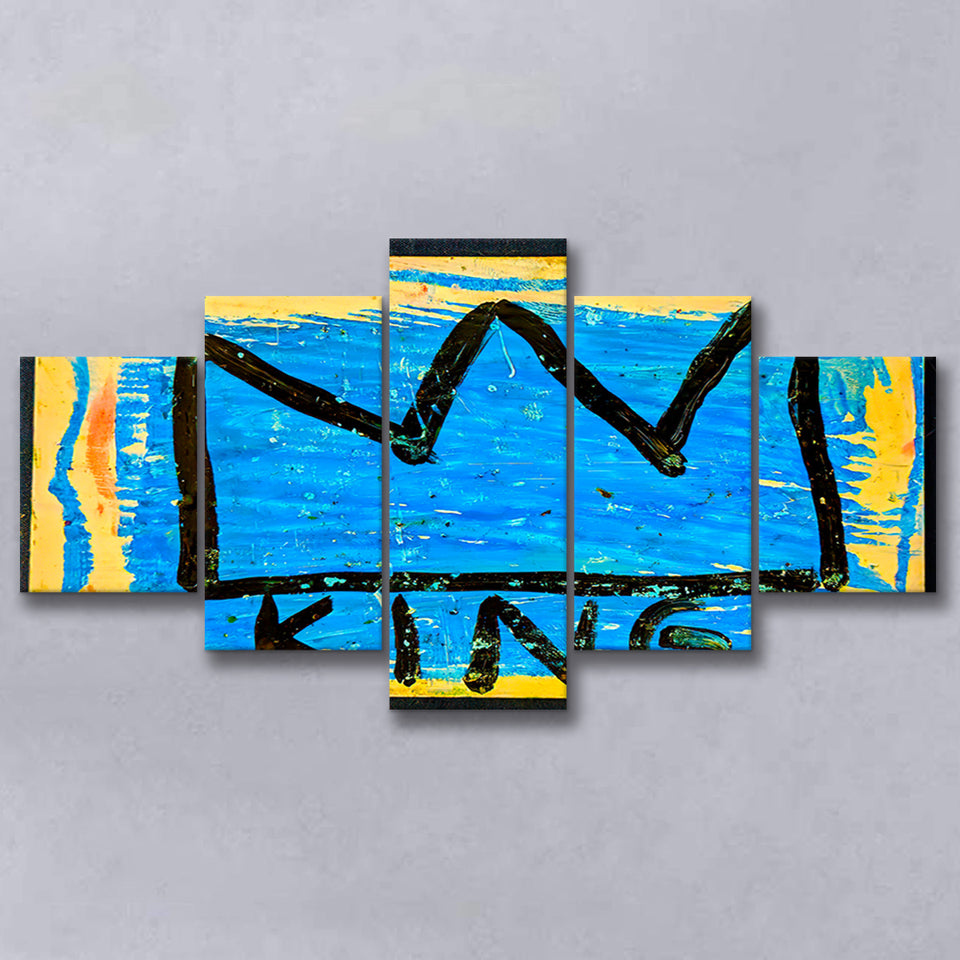 Graffiti Crown Large Wall Print Graffiti Large Canvas Prints Multi Panels Wall Art Prints Home Decor