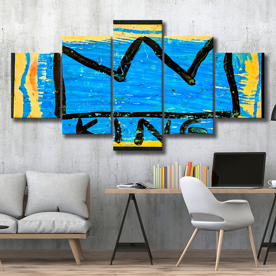 Graffiti Crown Large Wall Print Graffiti Large Canvas Prints Multi Panels Wall Art Prints Home Decor