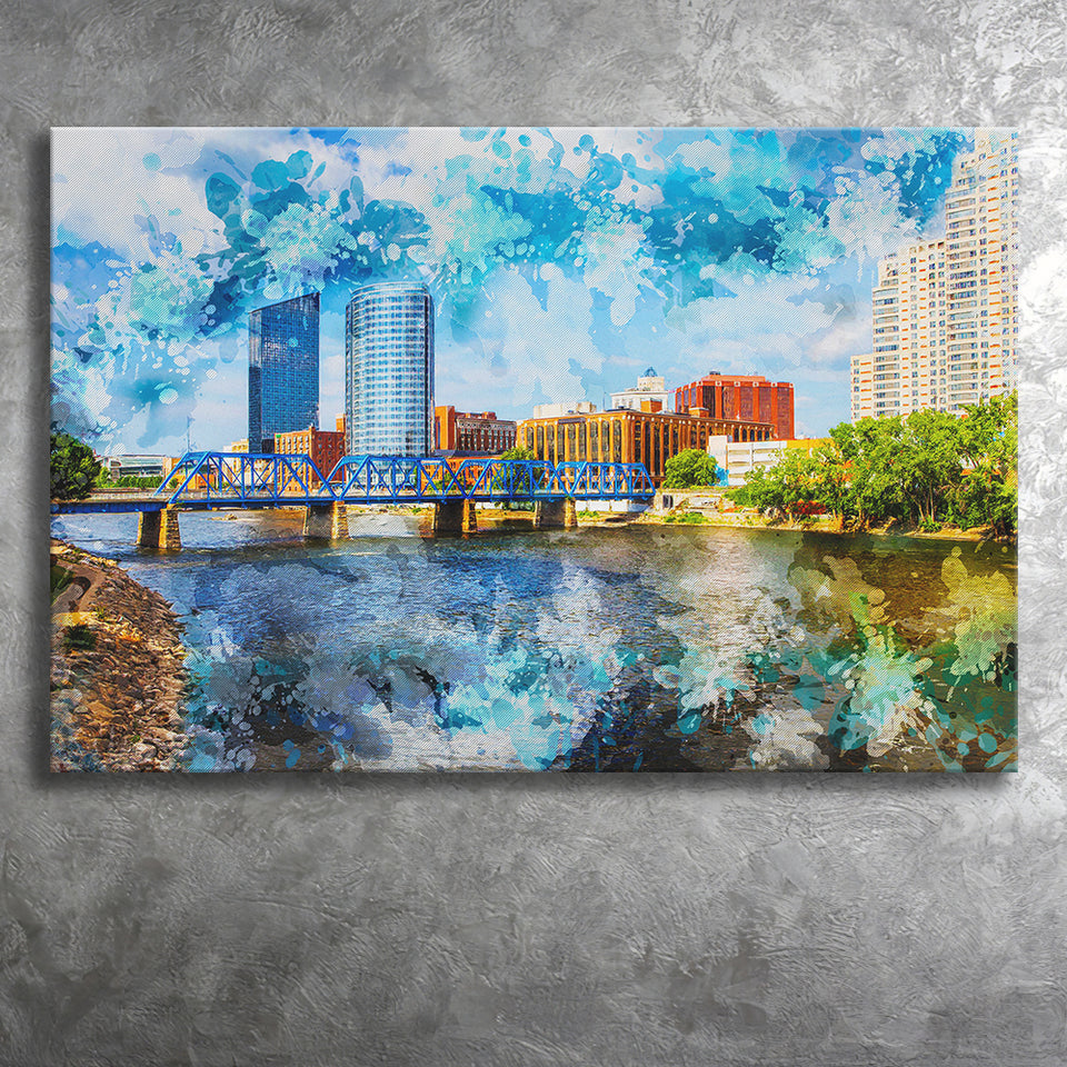 Grand Rapids Canvas Prints Wall Art Decor - Painting Canvas, Art Print, Home Decor, Ready to Hang