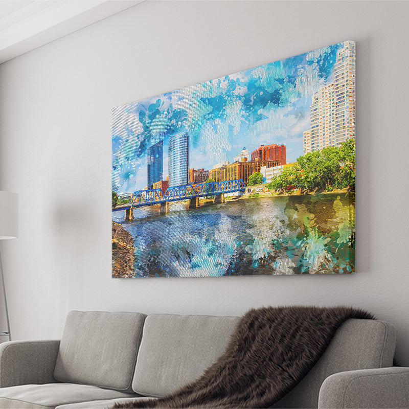 Grand Rapids Canvas Prints Wall Art Decor - Painting Canvas, Art Print, Home Decor, Ready to Hang