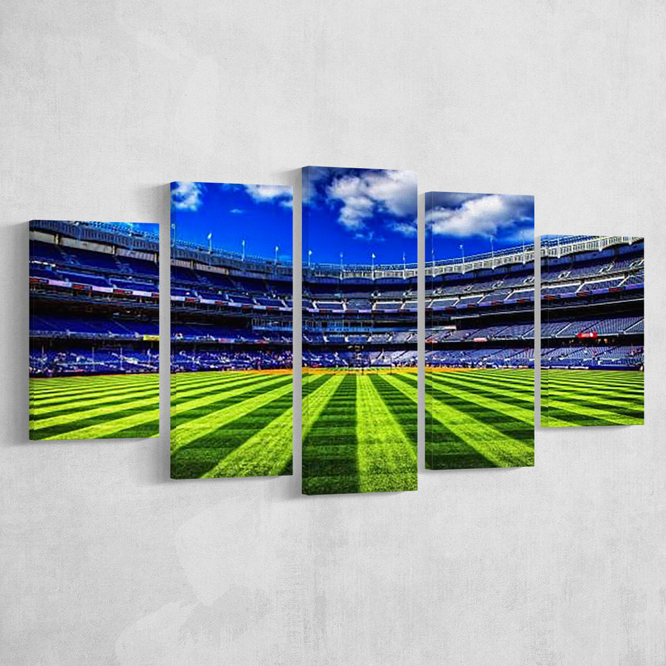 Grass Yankee Stadium, Stadium Canvas, Sport Art, Large Canvas, Multi Panels, Canvas Prints Wall Art Decor