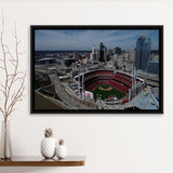 Great American Ball Park, Stadium Canvas, Sport Art, Gift for him, Framed Canvas Prints Wall Art Decor, Framed Picture