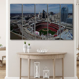 Great American Ball Park, Stadium Canvas, Sport Art, Gift for him, Multi Panels B, Canvas Prints Wall Art Decor