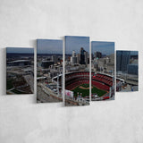 Great American Ball Park, Stadium Canvas, Sport Art, Large Canvas, Multi Panels, Canvas Prints Wall Art Decor