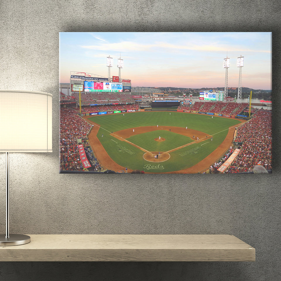 Great American Ball Park In Ohio Canvas Prints Wall Art - Painting Canvas, Wall Decor, Canvas Art, For Sale