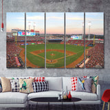 Great American Ball Park In Ohio 5 Pieces B Canvas Prints Wall Art - Painting Canvas, Multi Panel, Wall Decor, Canvas Art