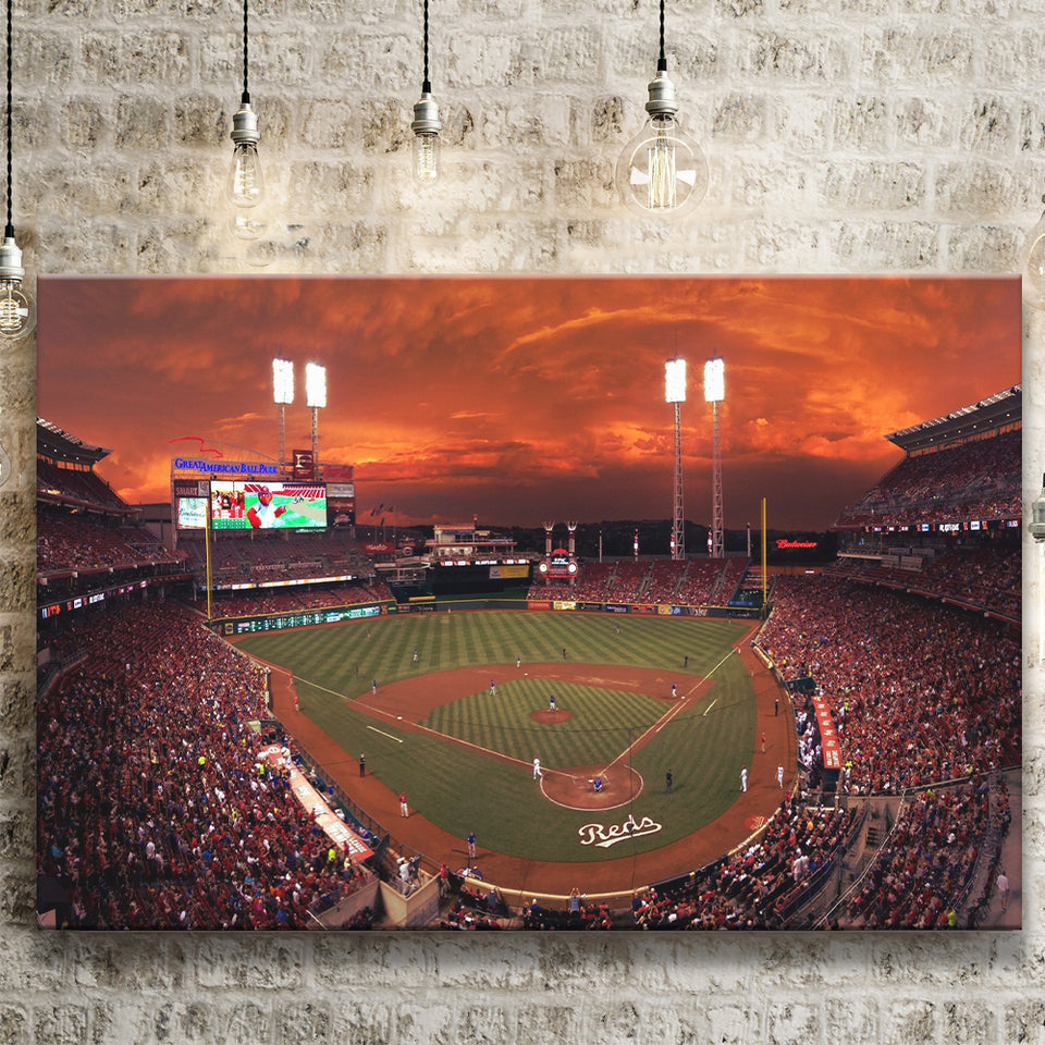 Great American Ballpark, Stadium Canvas, Sport Art, Gift for him, Fan Gift, Canvas Prints Wall Art Decor