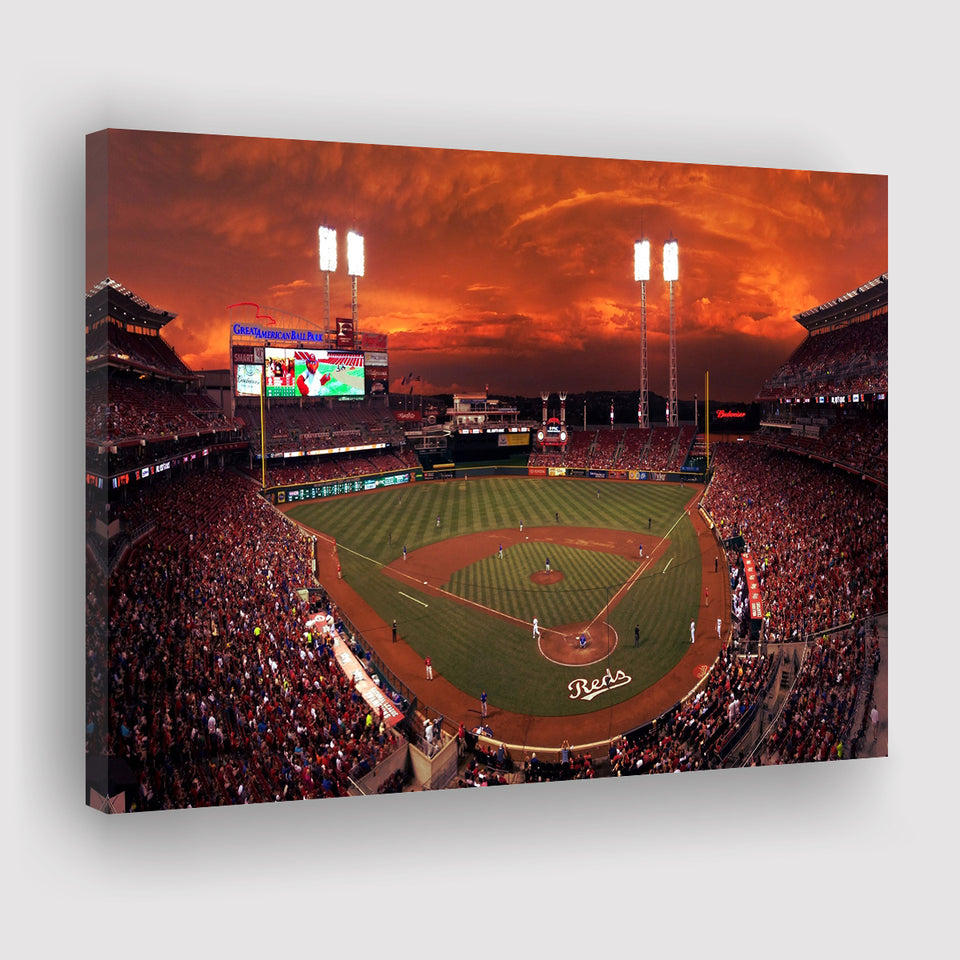 Great American Ballpark, Stadium Canvas, Sport Art, Gift for him, Fan Gift, Canvas Prints Wall Art Decor