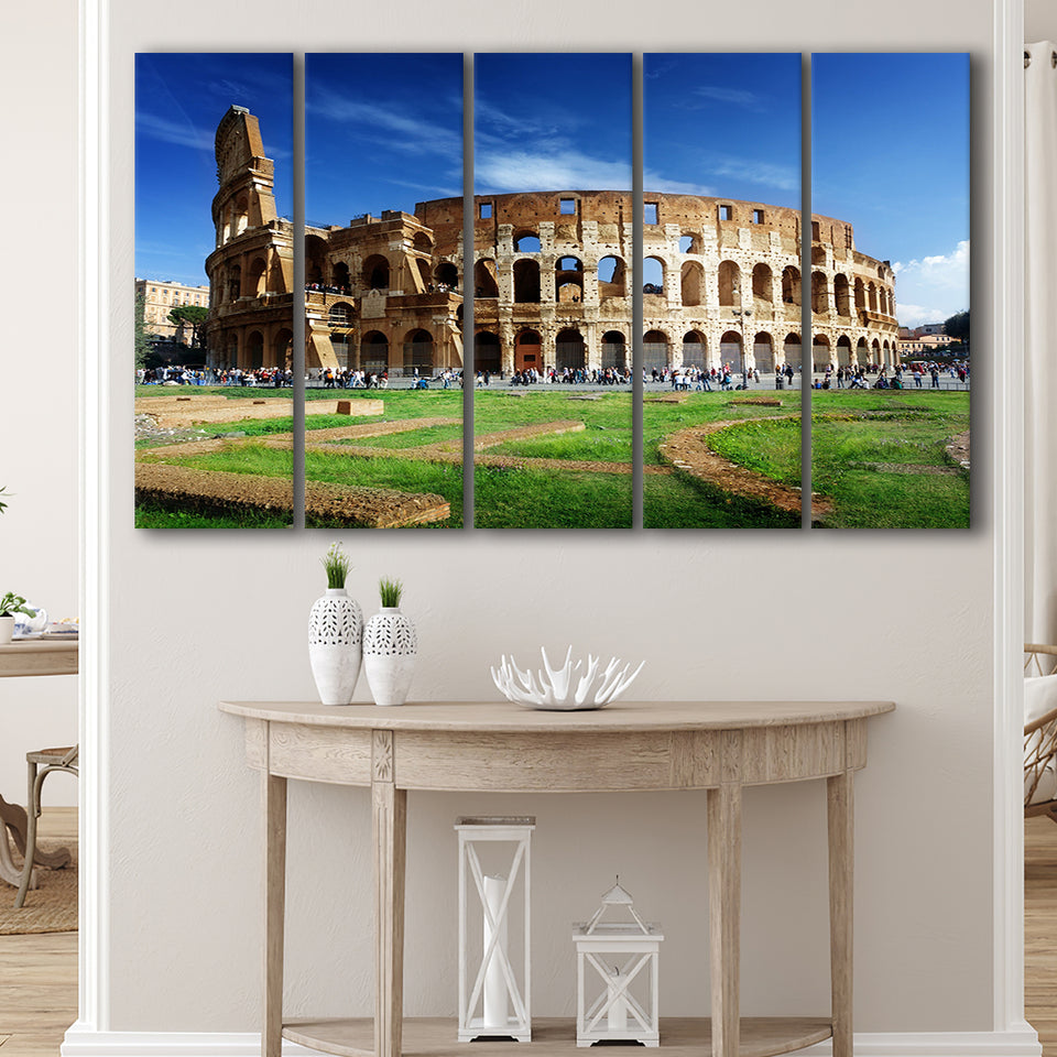 Great Colosseum, Stadium Canvas, Sport Art, Gift for him, Multi Panels B, Canvas Prints Wall Art Decor