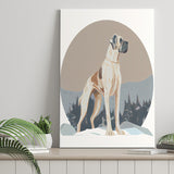 Great Dane Retro Art Print ,City Art Print, Large Canvas, Canvas Print Wall Art Home Decor