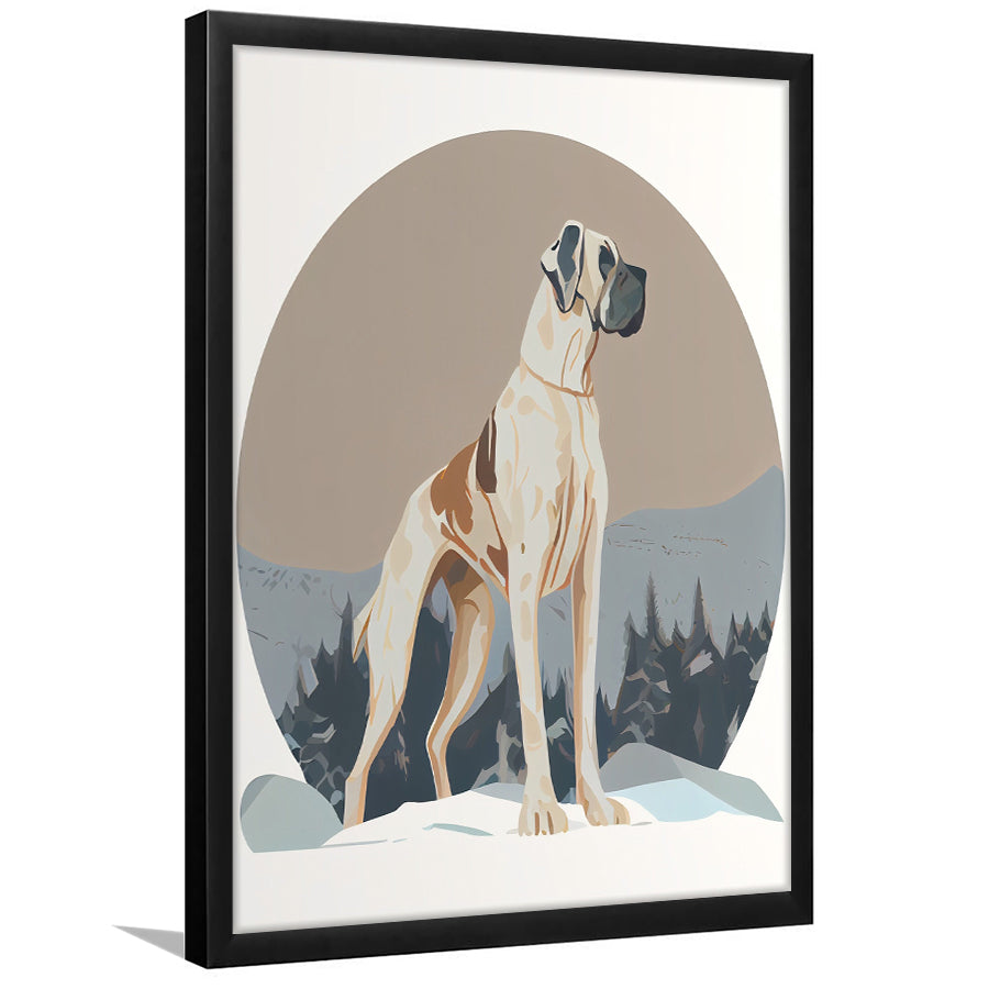 Great Dane Retro Art Print, City Art Print, Framed Art Print Wall Art Home Decor, Framed Picture