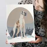 Great Dane Retro Art Print ,City Art Print, Large Canvas, Canvas Print Wall Art Home Decor