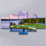 Great Waters At Reynolds Lake Oconee Golf Courses, Golf Art Print, 5 Panels Canvas Prints Wall Art Decor